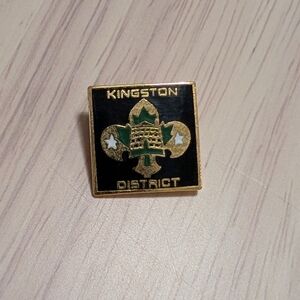 Kingston District Enamel Lapel Pin - Black & Green